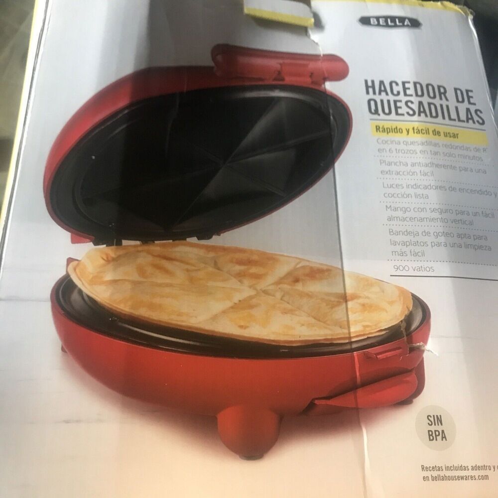 Quesadilla Maker - Bella - New With Manual Damaged Package